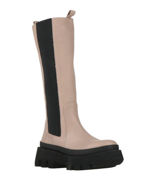 Paloma Barceló Black Taupe Boot Leather