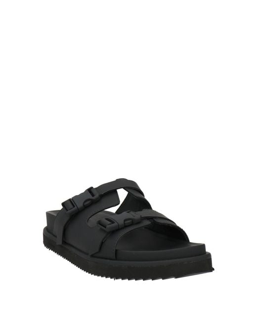 Baldinini Black Sandals Calfskin for men