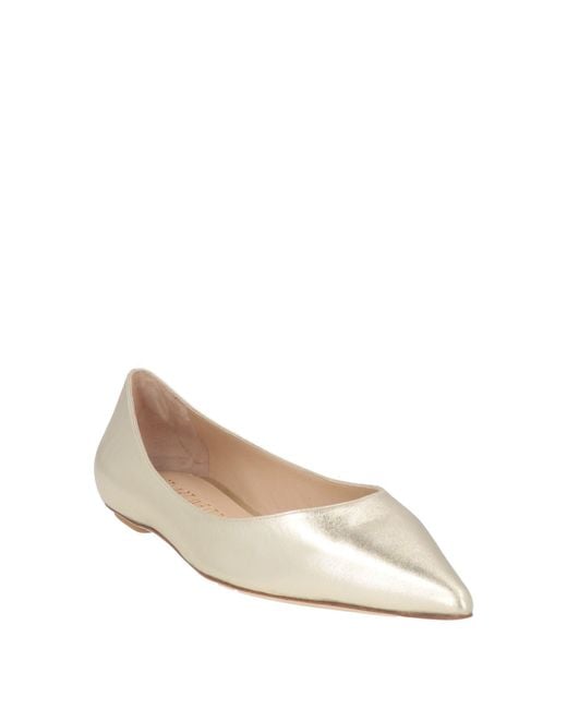 Stuart Weitzman Natural Ballet Flats