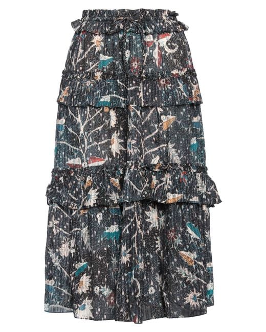 Ulla Johnson Gray Midi Skirt