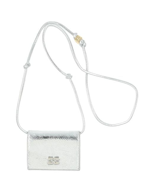 Ganni White Crossbody Wallet