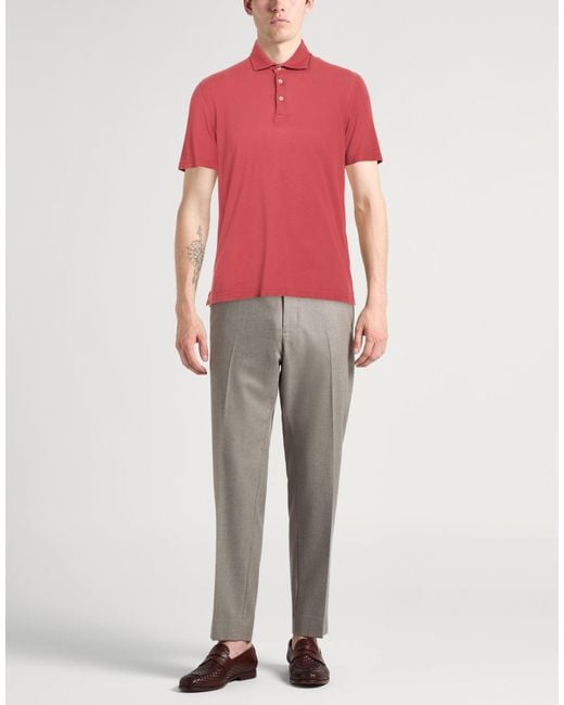 Polo Fedeli de hombre de color Red