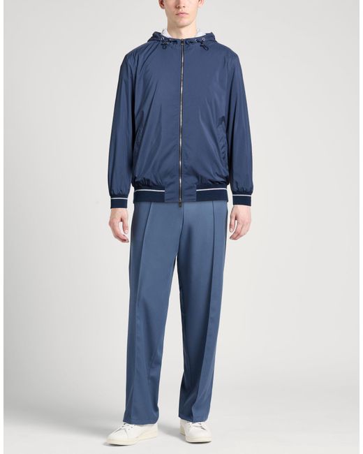 Fedeli Blue Jacket Polyester for men