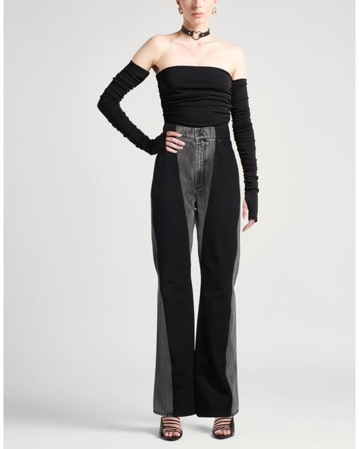 Mugler Black Jeans Cotton