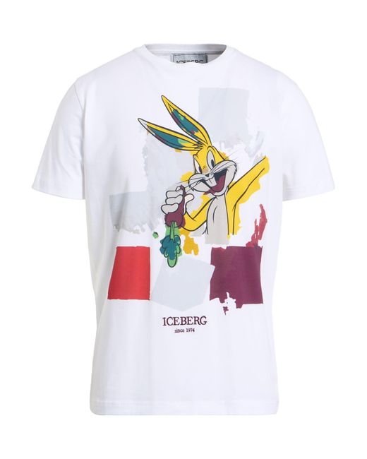 Iceberg White T-Shirts for men