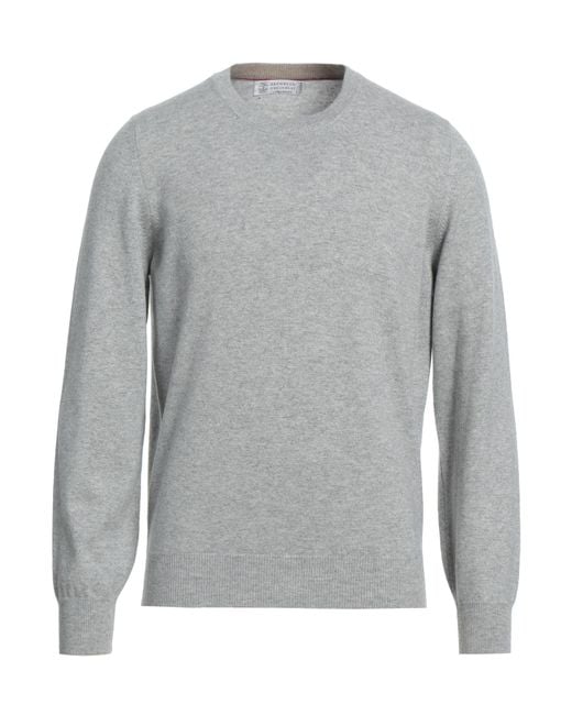 Brunello Cucinelli Pullover in Gray für Herren