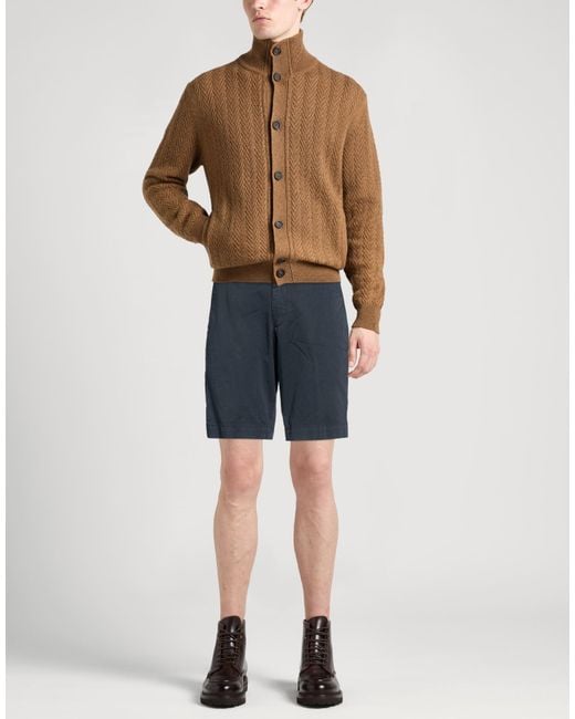 Lardini Blue Midnight Shorts & Bermuda Shorts Cotton, Elastane for men