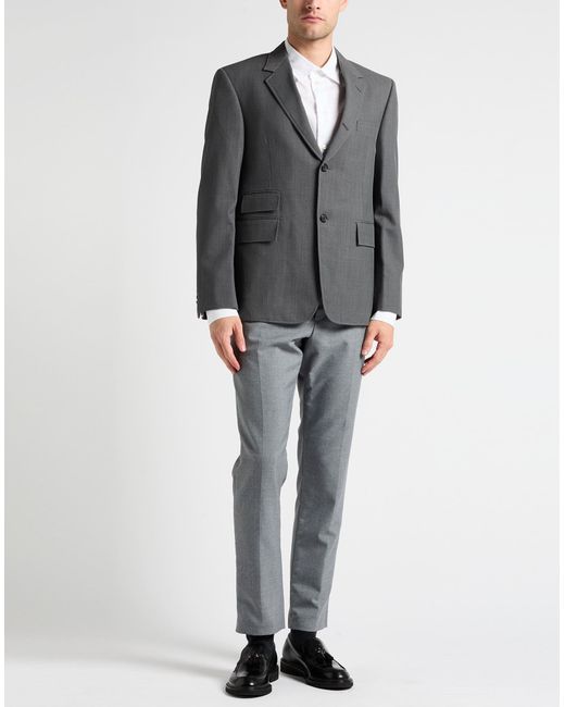 Thom Browne Gray Blazer Wool for men