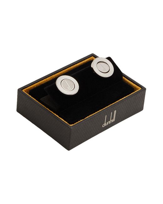 Dunhill Metallic Cufflinks And Tie Clips 925/1000 for men