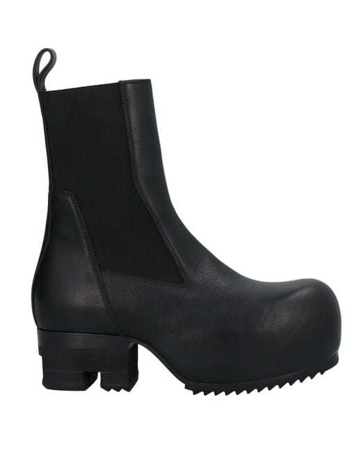 Rick Owens Black Ankle Boots