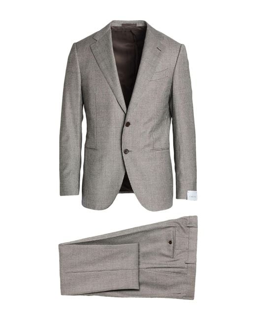 Caruso Gray Suit Wool for men