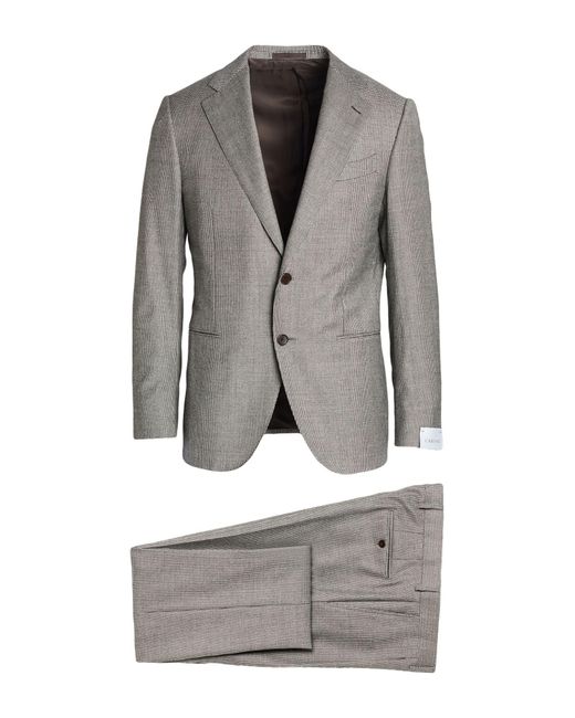 Caruso Gray Suit Wool for men