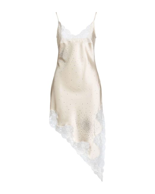 GIUSEPPE DI MORABITO White Midi Dress Polyester, Elastane