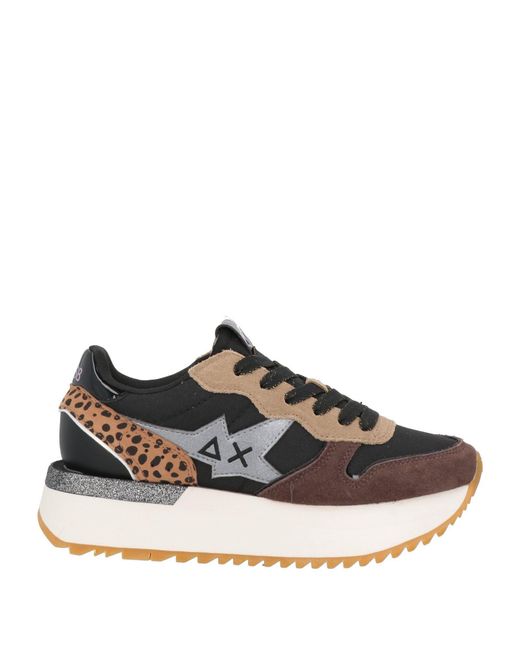 Sun 68 Black Trainers