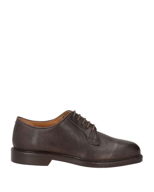 MANIFATTURE ETRUSCHE Brown Lace-up Shoes for men