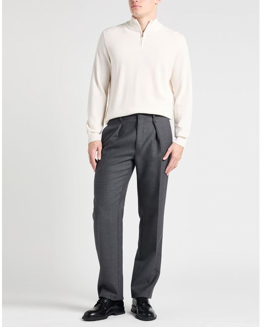 Fedeli White Turtleneck Cotton for men