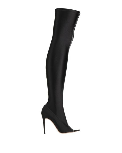 Gianvito Rossi Black Boot Textile Fibers, Plastic