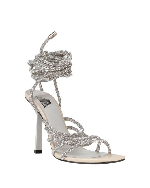 Aniye By White Sandals Synthetic Fibers