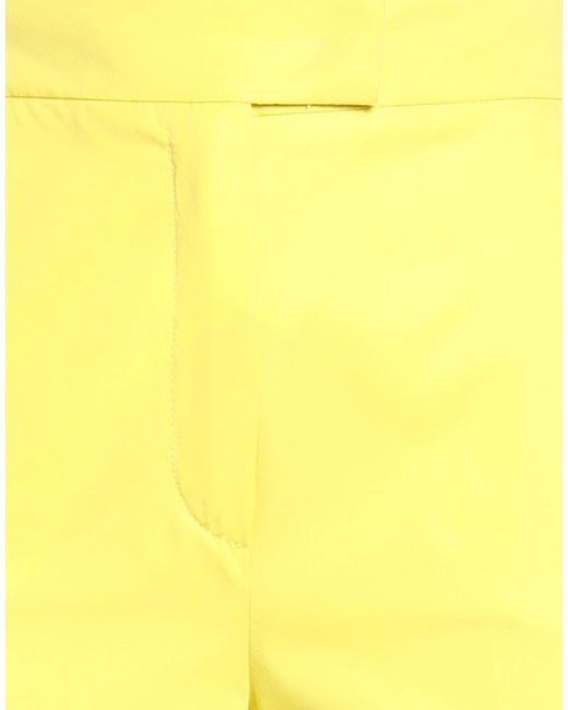 Beatrice B. Yellow Pants Cotton, Polyester