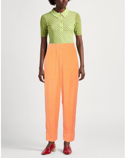 American Vintage Orange Pants Cotton