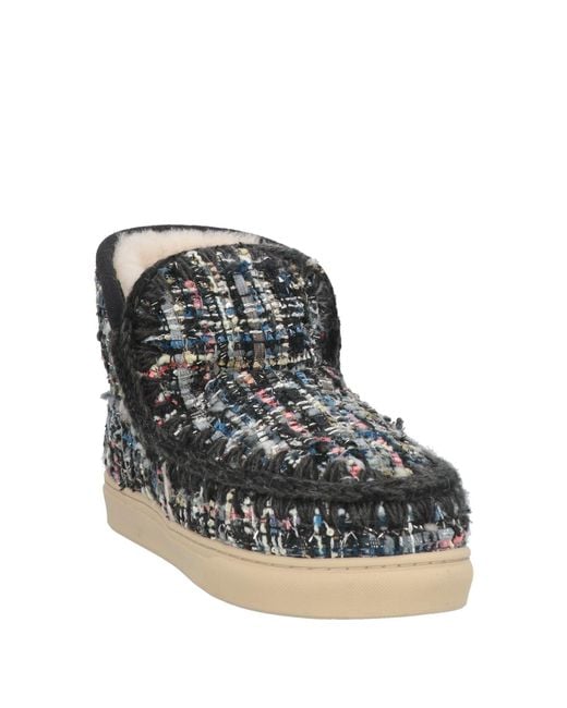 Mou Black Ankle Boots