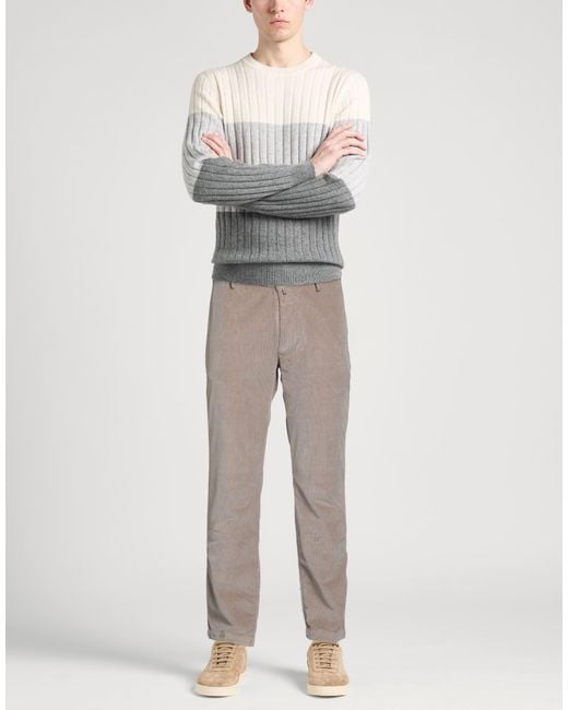 Barbati Gray Pants Cotton, Modal, Elastane for men