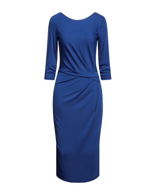 Gai Mattiolo Blue Midi Dress