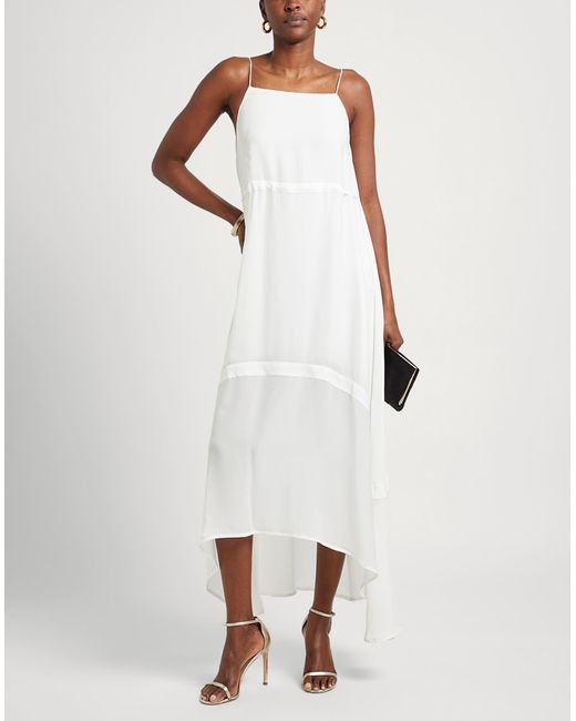 Isabel Benenato White Midi-Kleid