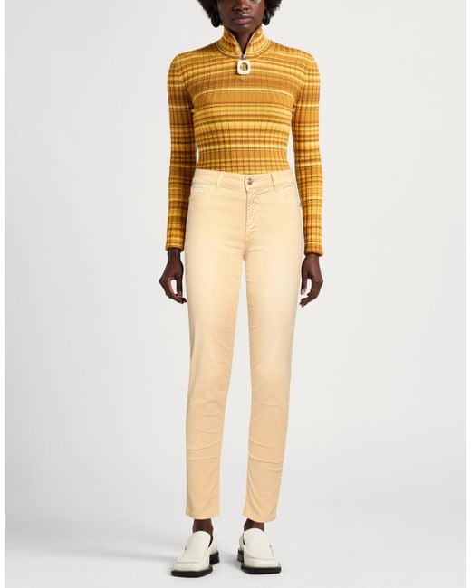 Angelo Marani Natural Pants Cotton, Elastane
