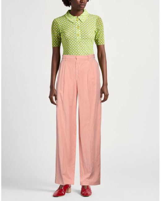Roy Rogers Pink Pants Lyocell, Linen, Cotton