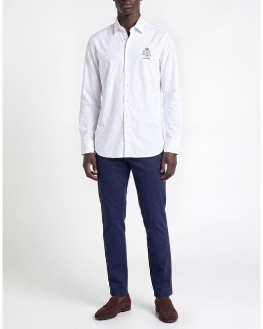 Hackett White Shirt Cotton, Elastane for men