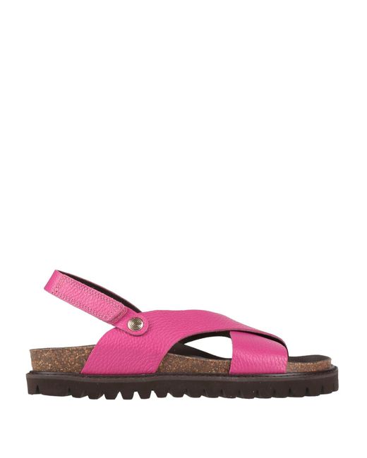 Genuins Pink Sandals Leather