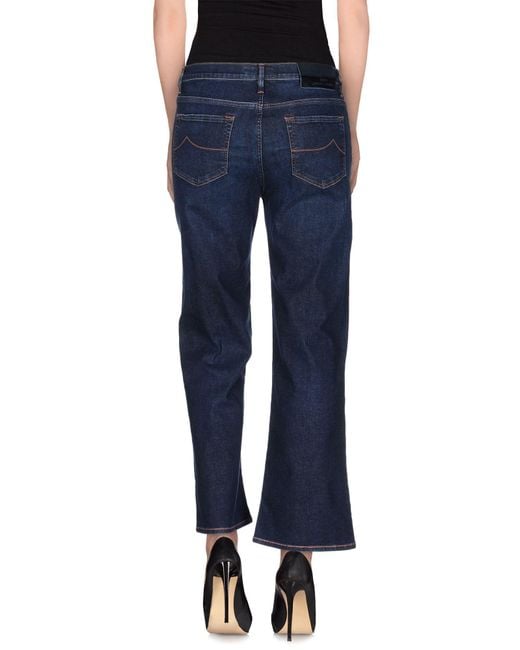 Jacob Cohen Blue Jeans Cotton, Elastomultiester, Elastane