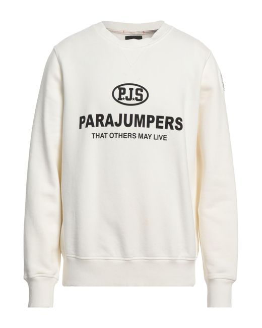 Parajumpers White Sweatshirt for men