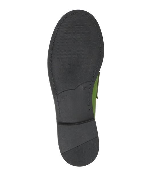 Ovyè Green Loafers Leather