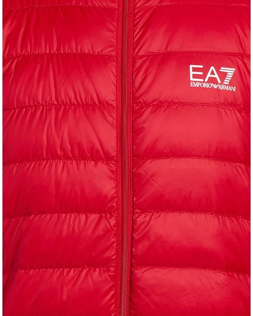 EA7 Red Puffers for men