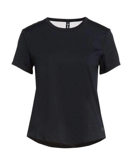 Under Armour Black T-Shirt Polyester, Elastane