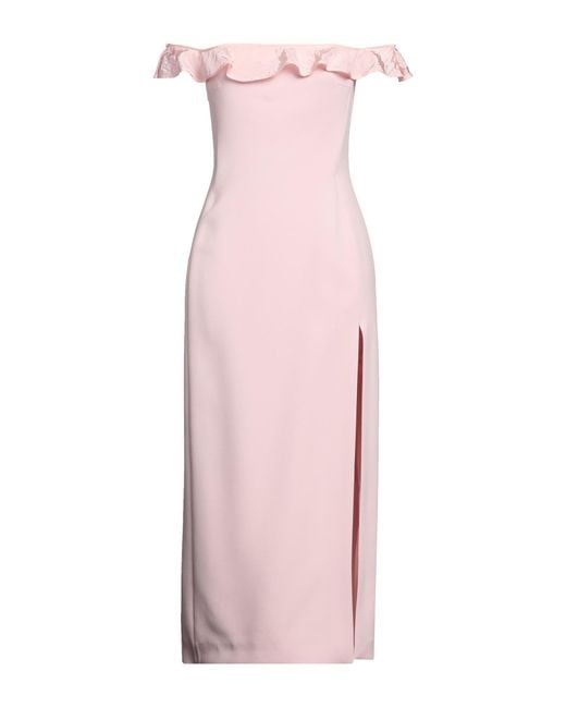 David Koma Pink Midi Dress