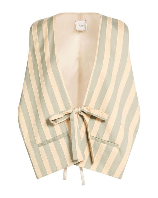 Alysi Natural Tailored Vest Cotton, Elastane