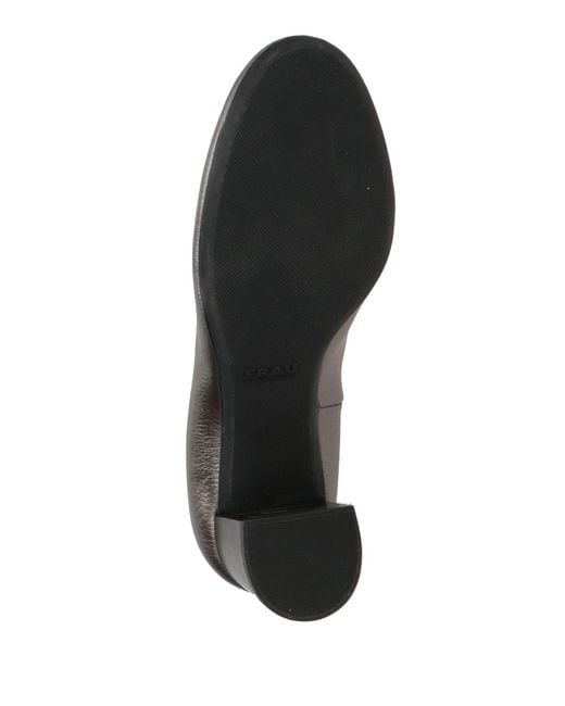 Frau Gray Pumps Leather