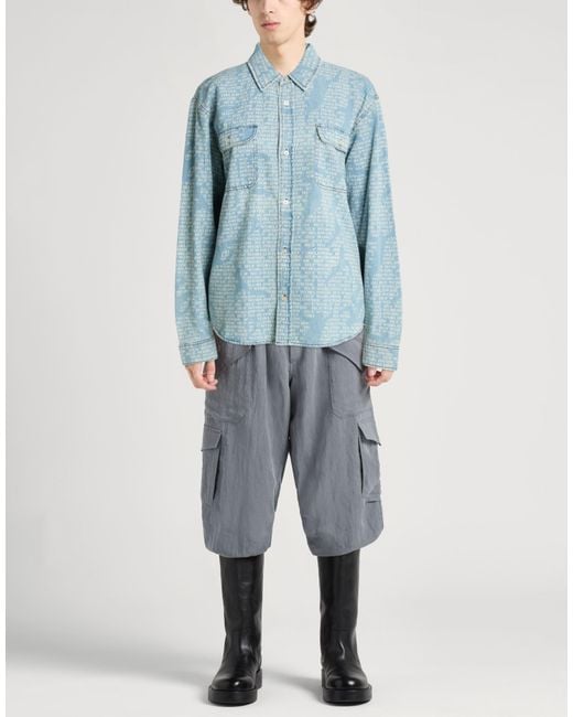 Huf Blue Denim Shirt for men
