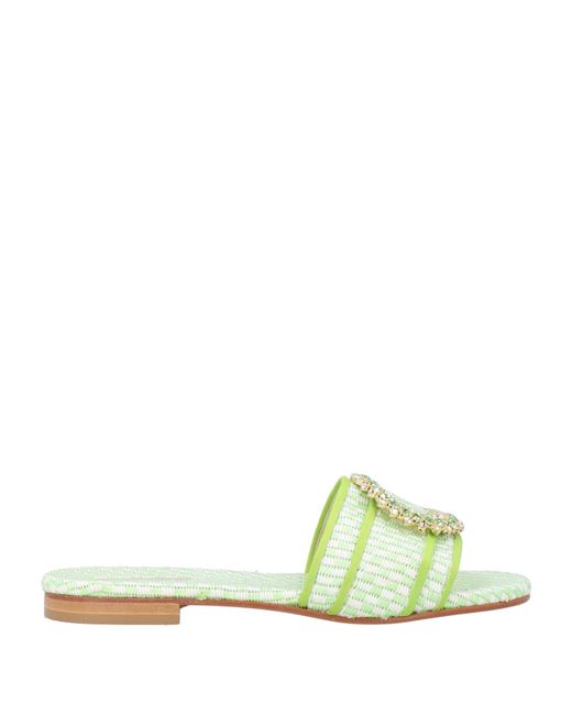 Emanuela Caruso Green Sandals