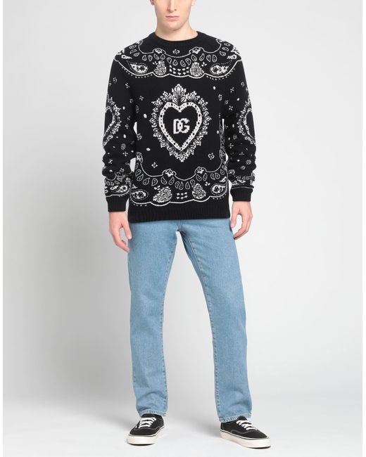 Dolce & Gabbana Black Sweater for men