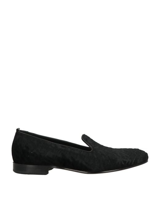 MICH SIMON Black Loafers Leather for men
