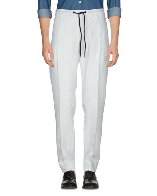Pantalones Emporio Armani de hombre de color Blanco | Lyst