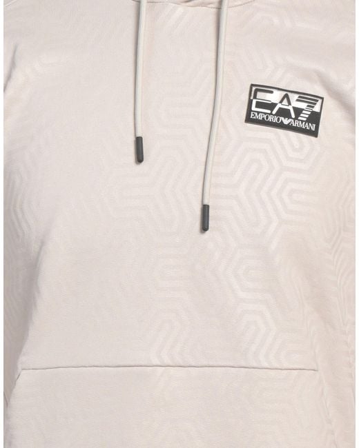 EA7 Natural Sweatshirt Cotton, Elastane for men