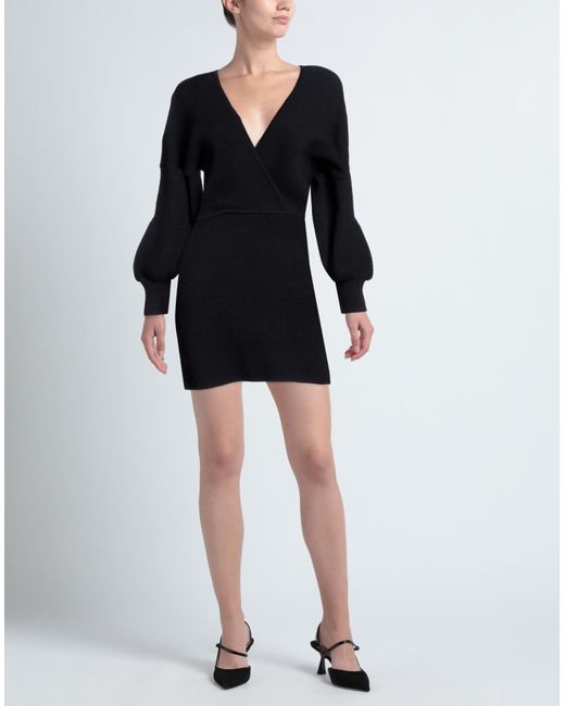 Ganni Black Mini Dress