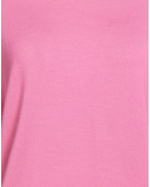 Peserico Pink Turtleneck Virgin Wool
