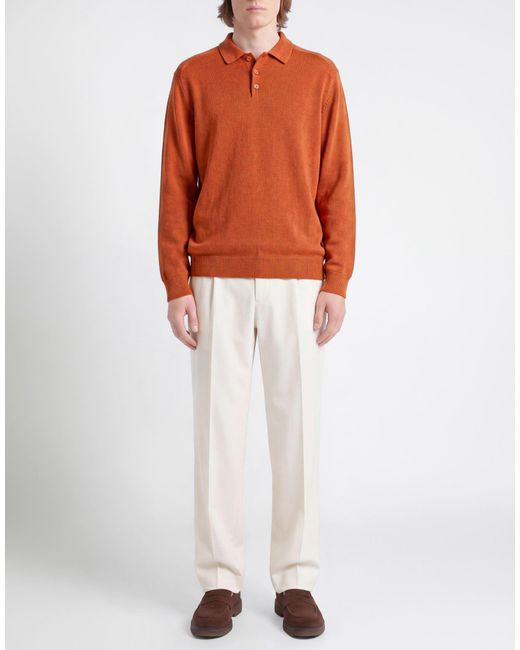 ARMANI EXCHANGE Orange Sweater Cotton, Acrylic, Virgin Wool for men