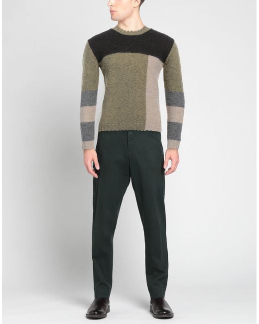 Alpha Studio Green Sweater Wool for men
